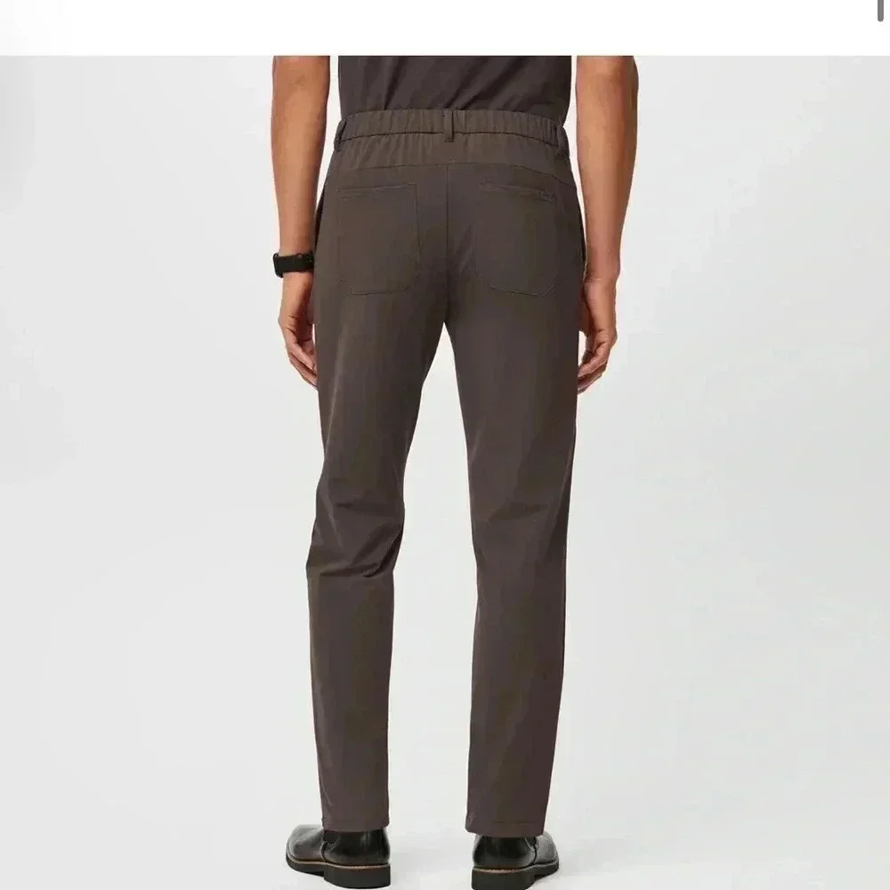 FIGS PRO Straight Leg Trouser Classic Short Medium Brown size S